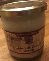 Mängden socker i Gesiers de canard confits