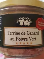 Mängden socker i terrine de canard au poivre vert