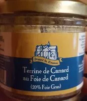 Mängden socker i Terrine de canard au foie de canard