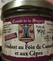 Mängden socker i Fondant au foie de canard et aux cepes