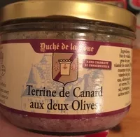 Mängden socker i Terrine de Canard aux deux olives