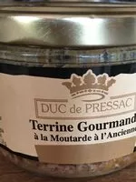 Mängden socker i Terrine gourmande à la moutarde à l'ancienne