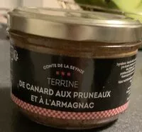 Mängden socker i Terrine de canard aux pruneaux et a l’armagnac