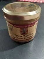 Mängden socker i Terrine vigneronne aux poires et au merlot