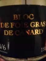 Mängden socker i Bloc de foie gras de canard