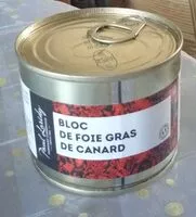 Mängden socker i Bloc de foie gras de canard