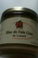 Mängden socker i Bloc de foie gras de canard