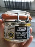 Mängden socker i Foie gras de canard Larédy