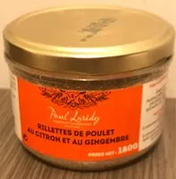 Mängden socker i Rillettes de poulet au citron et au gingembre