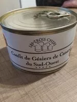 Mängden socker i Confit de Gésiers de canard du Sud-Ouest