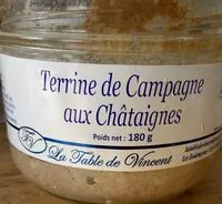 Mängden socker i Terrine de campagne aux châtaignes