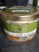 Mängden socker i Terrine de canard au Muscadet