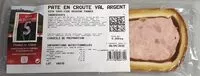 Mängden socker i Pâté en croûte du Val d'Argent