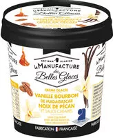 Mängden socker i Crème glacée à la vanille Bourbon de Madagascar avec sauce au caramel et morceaux de noix de pécan caramélisées