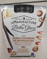 Mängden socker i Crème glacée à la vanille Bourbon de Madagascar avec noix de macadamia caramélisées et sauce au caramel