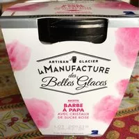 Mängden socker i Glace parfum barbe à papa avec cristaux de sucre rose