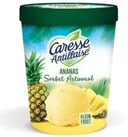 Mängden socker i Sorbet plein fruit à l'ananas