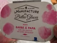 Mängden socker i Glace parfum barbe à papa avec cristaux de sucre rose