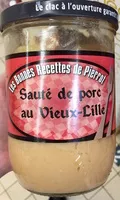 Mängden socker i Sauté de porc du Vieux-Lille