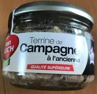 Mängden socker i Terrine de campagne à l'ancienne