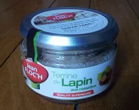 Mängden socker i Terrine de lapin aux noisettes