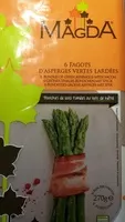 Mängden socker i 6 fagots d'asperges vertes lardées