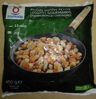 Mängden socker i Poêlée festive petits légumes gourmands, champignons et châtaignes