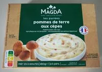 Mängden socker i Purée pommes de terre aux cèpes