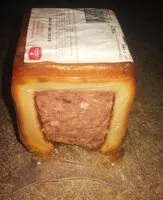 Mängden socker i Bloc pâte en croute