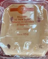 Mängden socker i Rillettes de thon blanc tomates mi-séchées et basilic