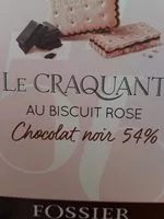 Mängden socker i Le Craquant au biscuit rose chocolat noir 54%
