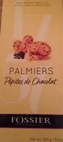 Mängden socker i Palmiers pepites de chocolat