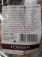 Mängden socker i Sablés rose framboise