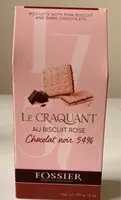 Mängden socker i Le Craquant au biscuit rose chocolat noir 54%