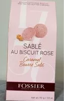 Mängden socker i Sablé au biscuit rose, caramel beurre salé