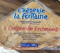 Mängden socker i 6 crepes de froment