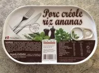 Mängden socker i Porc Créole Riz Ananas