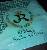 Mängden socker i 10 mini feuilles de brick