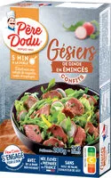 Mängden socker i Gésiers émincés confits sauce ciboulette et persil