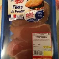 Mängden socker i Filet de poulet PERE DODU, 2 pièces, barquette