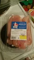 Mängden socker i Aiguillettes de poulet