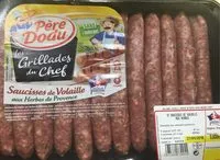 Mängden socker i Saucisses volaille Douce France