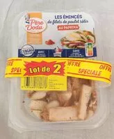 Mängden socker i Les émincés de filets de poulet rôtis au paprika