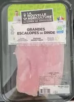 Mängden socker i Grandes escalopes de dinde