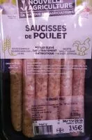 Mängden socker i Saucisses de poulet