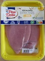 Mängden socker i Escalopes extra fines de dinde