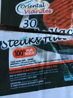 Mängden socker i Steak Haché Halal x30 -2, 4kg