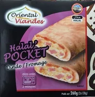 Mängden socker i Halal' Pocket Dinde / Fromage