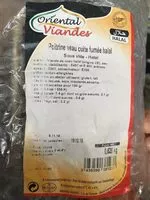 Mängden socker i Poitrine veau cuite fumee halal