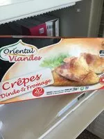 Mängden socker i Crêpes dinde et fromage